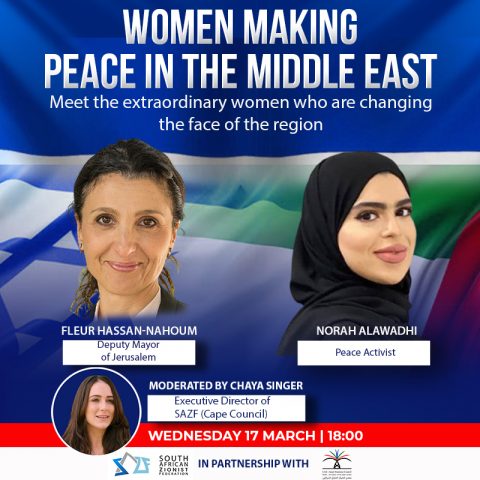 Women making peace in the Middle East - South African Zionist Federation